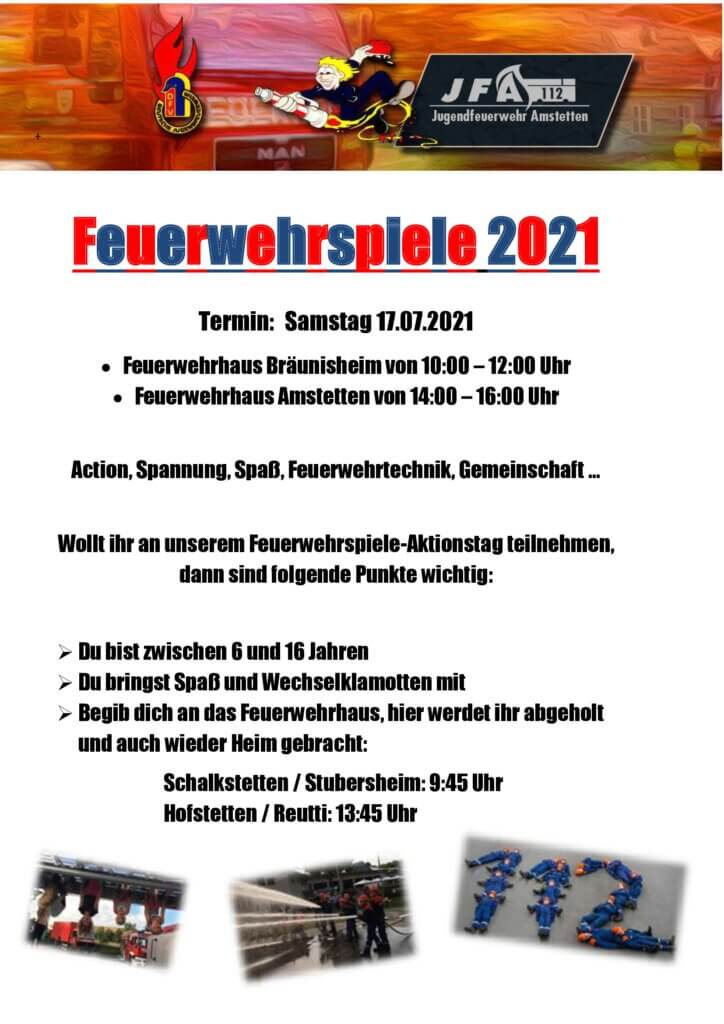 Jugendfeuerwehr: Feuerwehrspiele 2021